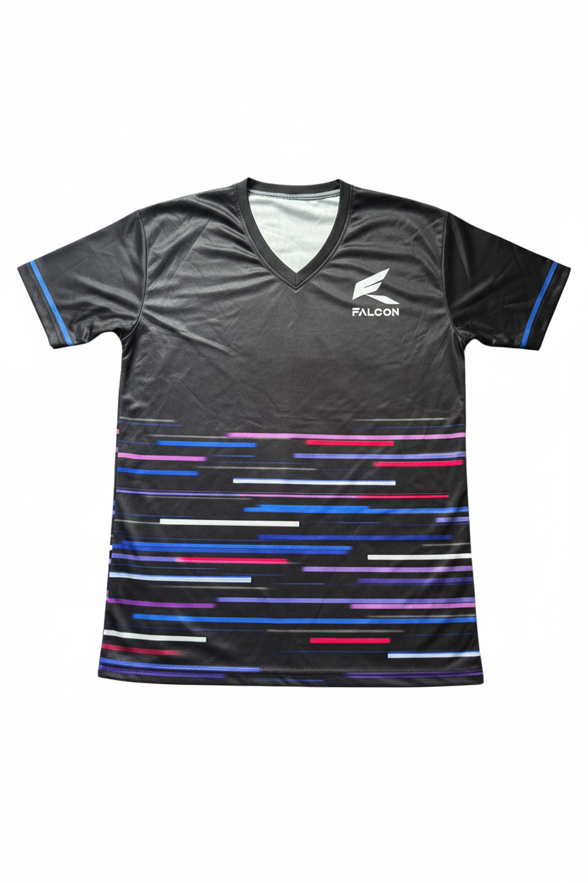 Falcon Speed Stripe t-shirt front on white background