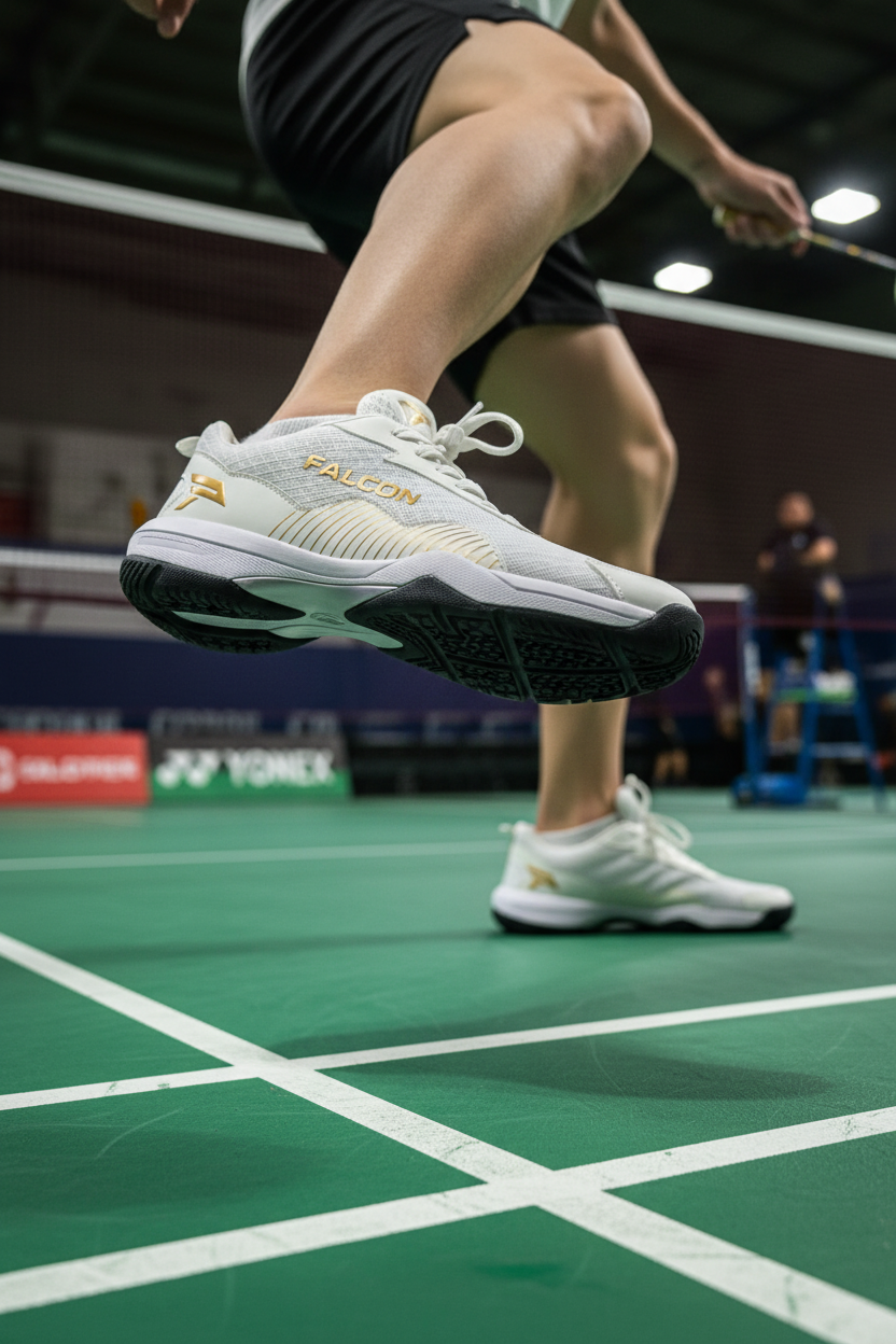 Falcon SB Badminton Shoes - White