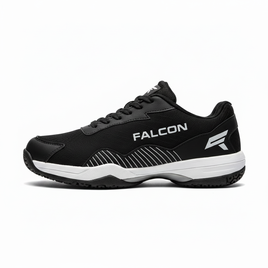 Falcon SB Court Badminton Shoes Black - side view